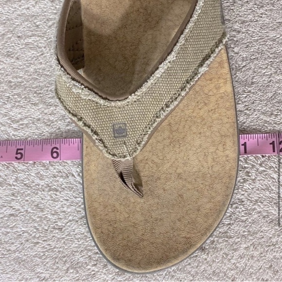 Spenco Yumi Plus Straw Java Cork Flip Flops 10 - Picture 7 of 14